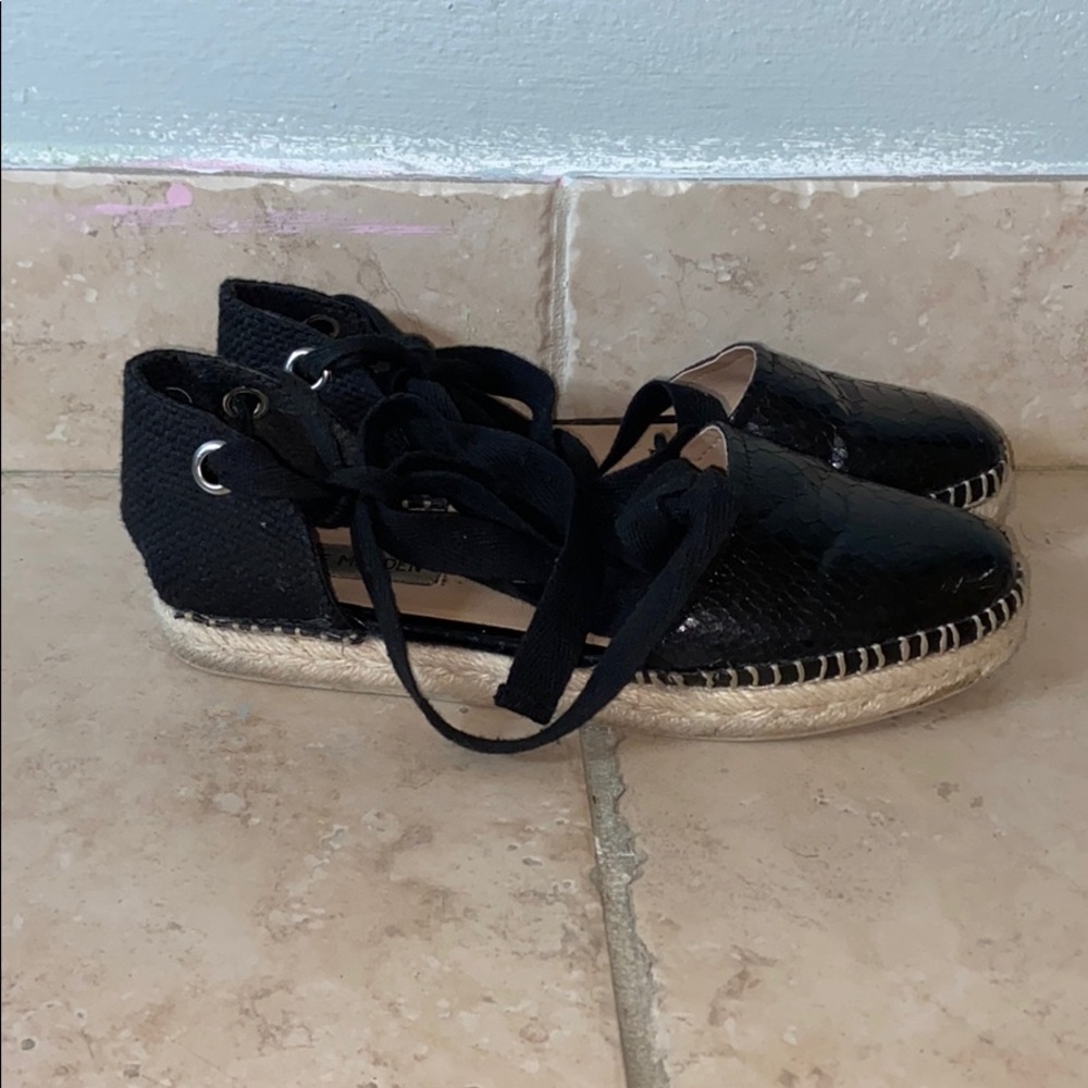 Black Steven Madden Espadrilles - Picture 2 of 4